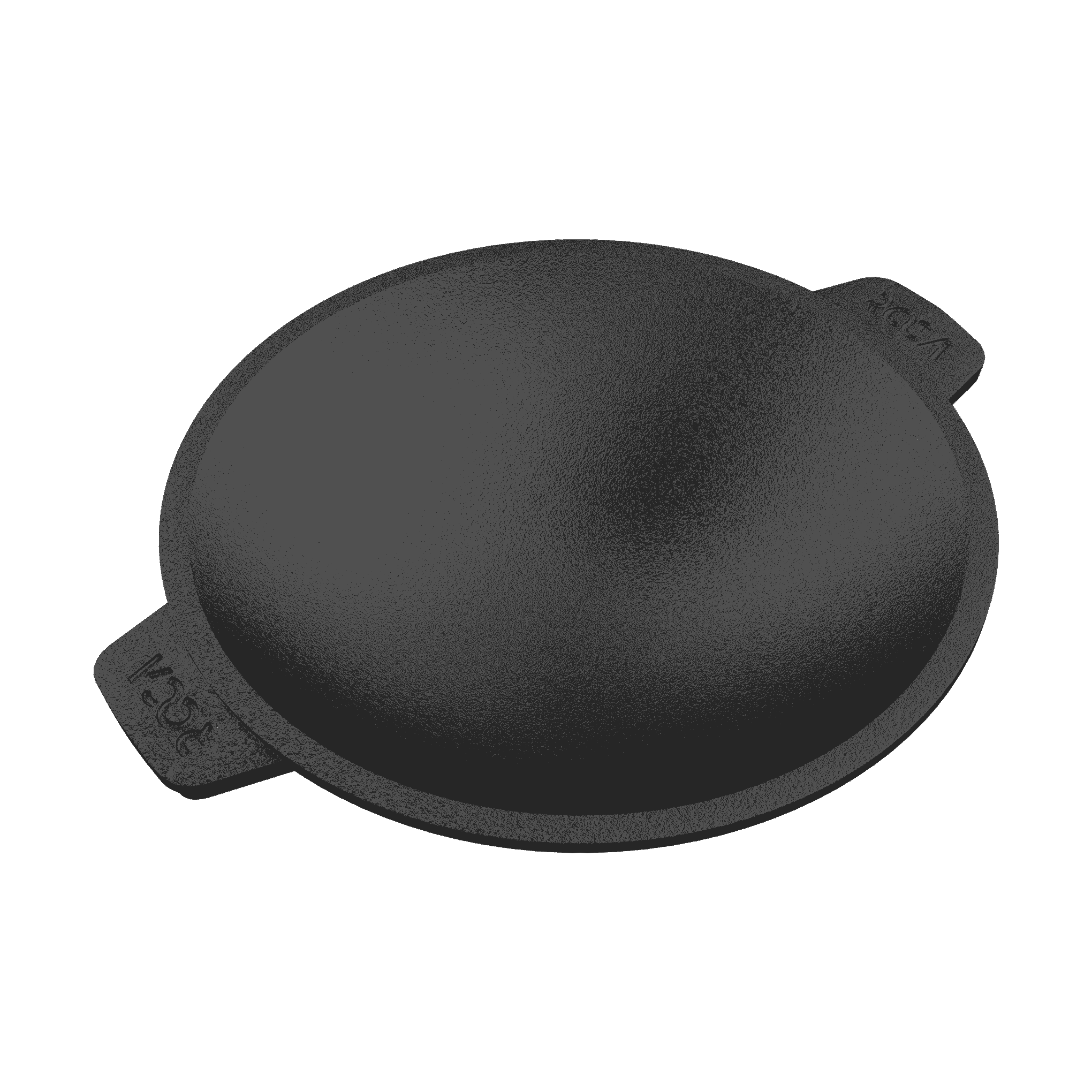 Roca Europa 20cm pre-seasoned cast iron appachetty with dual side handles on a white background.