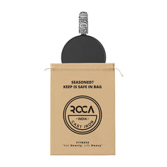 Roca Nix Cast Iron Dosa Tawa - 27CM - 100% Natural & Non-Stick | Pre-Seasoned Oil | Cotton Sleeves for Handles & Storage Bag | Made in India ROCA COOKWARE | India's first brand to use BIS Certified | Cast Iron Material | Biggest Cast Iron Cookware Manufacturer | Biggest Cast Iron Brand in India | ISO Certified | Best Cast Iron Cookware Production | ROCA Brand of Cast Iron Products