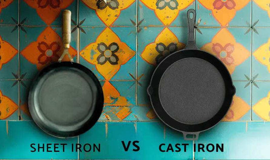 Ironclad Companions :  Unmasking the Differences between Sheet Iron and Cast Iron Cookware