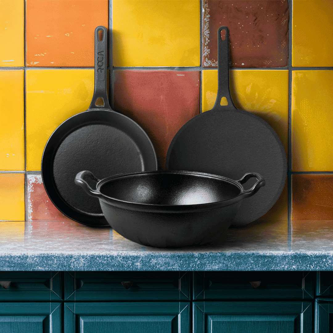 Buy India's No 1 Cast Iron Cookware Roca Cookware