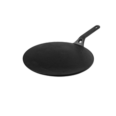 Classic Cast Iron Roti Tawa - 100% Natural & Non-Stick, Heavy Base, Pre-Seasoned | Free Cotton Sleeves for Handles + Storage Bag - 26 cm