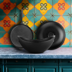 Coastal Curry Masters (Goa to Kerala, Curry Perfectionist) | Europa Dosa Tawa - 28 cm, Europa Kadai - 24 cm, Classic Lid - 24 cm | Free Handle Sleeves & Storage Bag