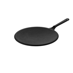 Europa Cast Iron Roti Tawa - 100% Natural & Non-Stick, Heavy Base, Pre-Seasoned | Free Cotton Sleeves for Handles + Storage Bag - 26 cm