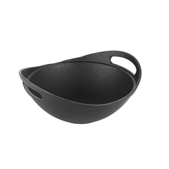 Europa Cast Iron Kadai – 100% Natural & Non-Stick, Heavy Base, Pre-Seasoned | Free Storage Bag - 24 cm