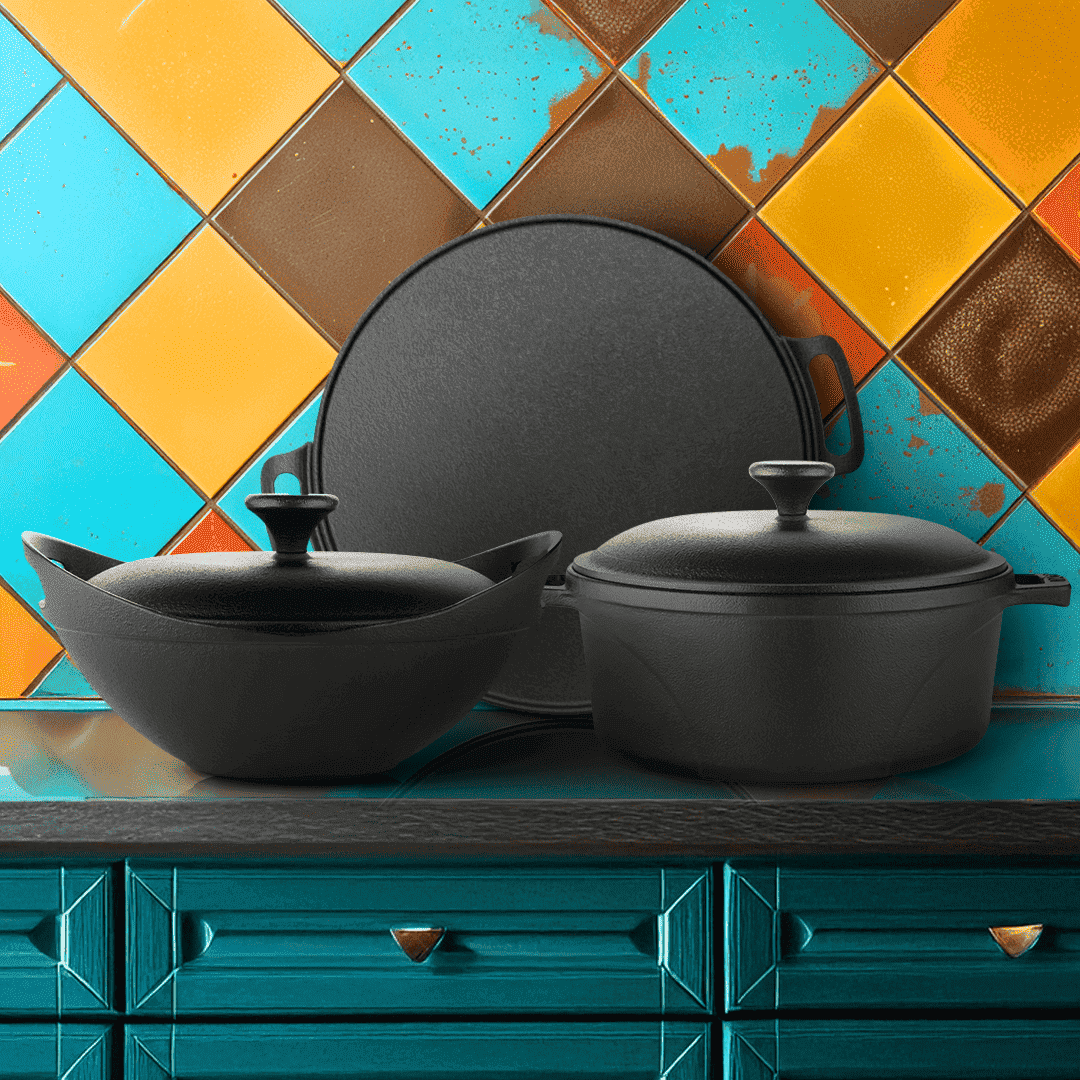 Buy India's No 1 Cast Iron Cookware Roca Cookware