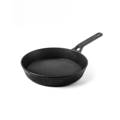 Classic Cast Iron Skillet – 100% Natural & Non-Stick Frying Pan, Heavy Base, Pre-Seasoned | Free Cotton Sleeves for Handles + Storage Bag - 24 cm